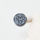 D20 1x1 Round Tile (Custom Pad Printed LEGO)