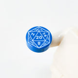 D20 1x1 Round Tile (Custom Pad Printed LEGO)