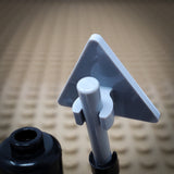 "Flammable" Triangular Sign with Clip (Custom Pad Printed LEGO)