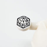 D20 1x1 Round Tile (Custom Pad Printed LEGO)