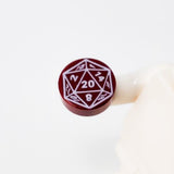 D20 1x1 Round Tile (Custom Pad Printed LEGO)