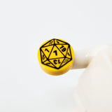 D20 1x1 Round Tile (Custom Pad Printed LEGO)
