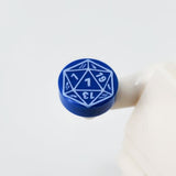 D20 1x1 Round Tile (Custom Pad Printed LEGO)