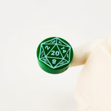 D20 1x1 Round Tile (Custom Pad Printed LEGO)