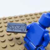 Long Dog 1x2 Tile (Custom Pad Printed LEGO)
