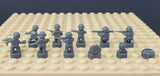 Nano Soldier Figures - Dark Bluish Gray