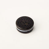 Cream-filled Chocolate Cookie 1x1 Round Tile (Custom Pad Printed LEGO)