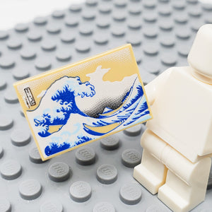 Great Wave Poster 2x3 Tile (Custom Pad Printed LEGO)