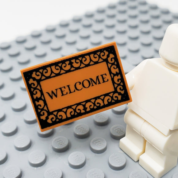 Welcome Mat 2x3 Tile (Custom Pad Printed LEGO)