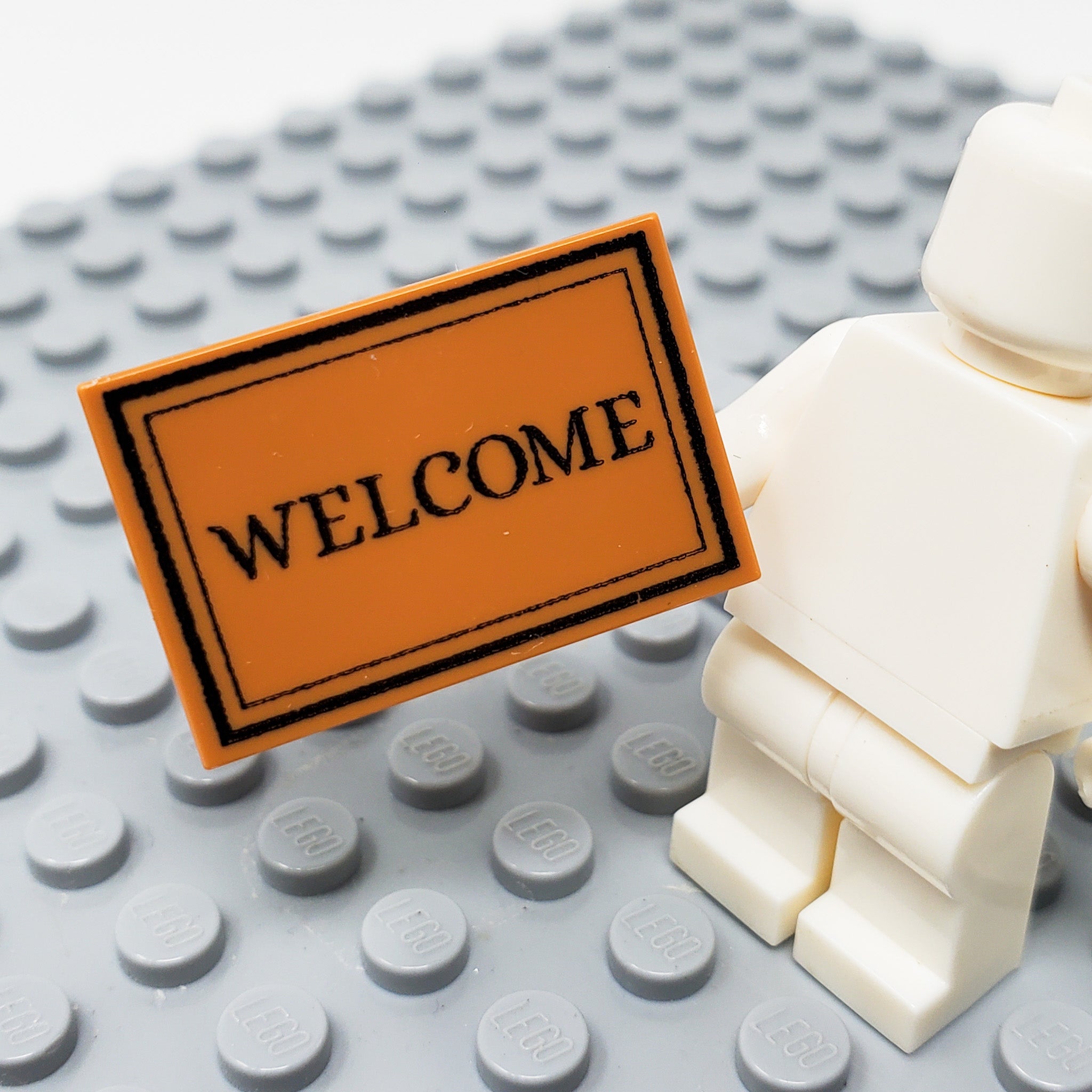 Welcome Mat 2x3 Tile (Custom Pad Printed LEGO) – Brick Mini