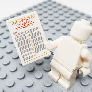 Mormon Articles of Faith 2x3 Tile (Custom Pad Printed LEGO)