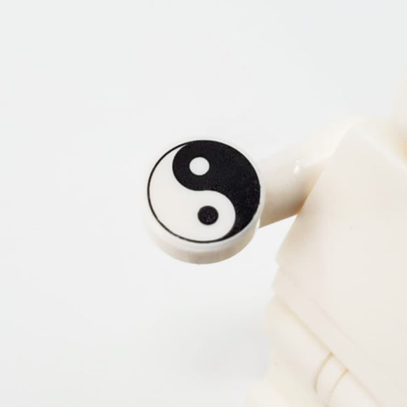 Yin Yang 1x1 Round Tile (Custom Pad Printed LEGO)