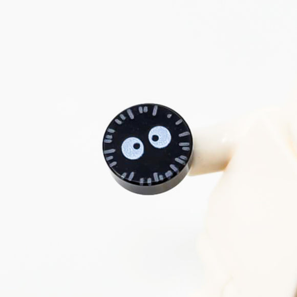 Soot Sprite 1x1 Round Tile (Custom Pad Printed LEGO)