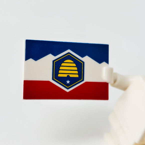 Utah State Flag 2x3 Tile (Custom Pad Printed LEGO)