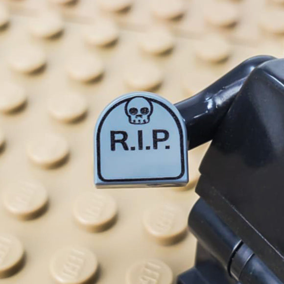 R.I.P. 1x1 Tile (Custom Pad Printed LEGO)