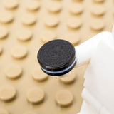 Cream-filled Chocolate Cookie 1x1 Round Tile (Custom Pad Printed LEGO)