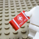 First Aid Kit 1x2 Tile (Custom Pad Printed LEGO)