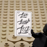 Live Laugh LEGO 2x3 Tile (Custom Pad Printed LEGO)