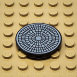 Manhole Cover 3x3 Tile (Custom Pad Printed LEGO)