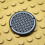 Manhole Cover 3x3 Tile (Custom Pad Printed LEGO)
