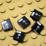 Retro Tan Computer (Custom Pad Printed LEGO)