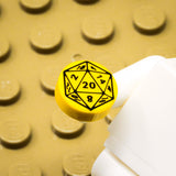 D20 1x1 Round Tile (Custom Pad Printed LEGO)