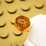 D20 1x1 Round Tile (Custom Pad Printed LEGO)