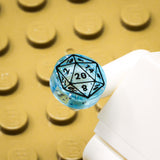 D20 1x1 Round Tile (Custom Pad Printed LEGO)