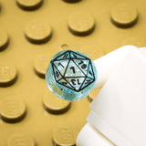 D20 1x1 Round Tile (Custom Pad Printed LEGO)
