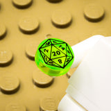 D20 1x1 Round Tile (Custom Pad Printed LEGO)