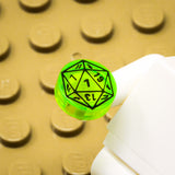 D20 1x1 Round Tile (Custom Pad Printed LEGO)