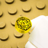 D20 1x1 Round Tile (Custom Pad Printed LEGO)