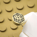 D20 1x1 Round Tile (Custom Pad Printed LEGO)