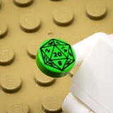 D20 1x1 Round Tile (Custom Pad Printed LEGO)