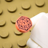 D20 1x1 Round Tile (Custom Pad Printed LEGO)