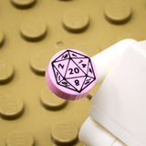 D20 1x1 Round Tile (Custom Pad Printed LEGO)