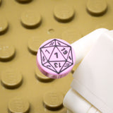 D20 1x1 Round Tile (Custom Pad Printed LEGO)