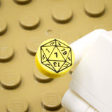 D20 1x1 Round Tile (Custom Pad Printed LEGO)