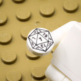 D20 1x1 Round Tile (Custom Pad Printed LEGO)