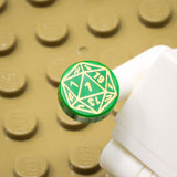 D20 1x1 Round Tile (Custom Pad Printed LEGO)
