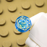 D20 1x1 Round Tile (Custom Pad Printed LEGO)