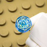 D20 1x1 Round Tile (Custom Pad Printed LEGO)
