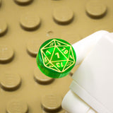 D20 1x1 Round Tile (Custom Pad Printed LEGO)