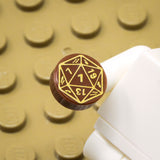 D20 1x1 Round Tile (Custom Pad Printed LEGO)
