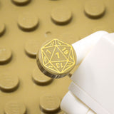 D20 1x1 Round Tile (Custom Pad Printed LEGO)