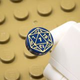 D20 1x1 Round Tile (Custom Pad Printed LEGO)