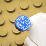 D20 1x1 Round Tile (Custom Pad Printed LEGO)
