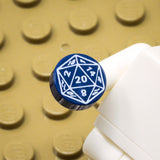 D20 1x1 Round Tile (Custom Pad Printed LEGO)
