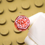 D20 1x1 Round Tile (Custom Pad Printed LEGO)