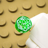 D20 1x1 Round Tile (Custom Pad Printed LEGO)